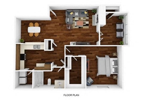 2 bedroom 1 bathroom floor plan  the residences at